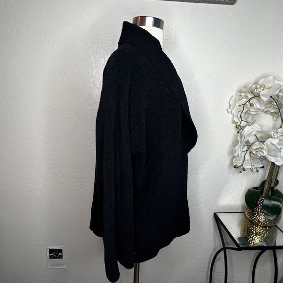 natori knit black cardigan in black size XL - Picture 3 of 6